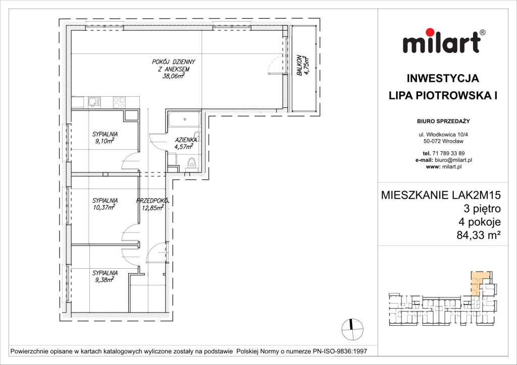 Lipa Piotrowska, Mieszkanie LAK2M15
