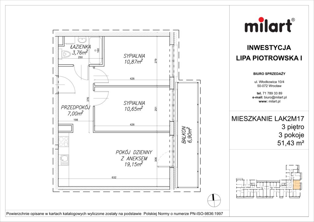 Lipa Piotrowska, Mieszkanie LAK2M17