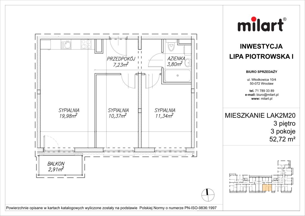 Lipa Piotrowska, Mieszkanie LAK2M20