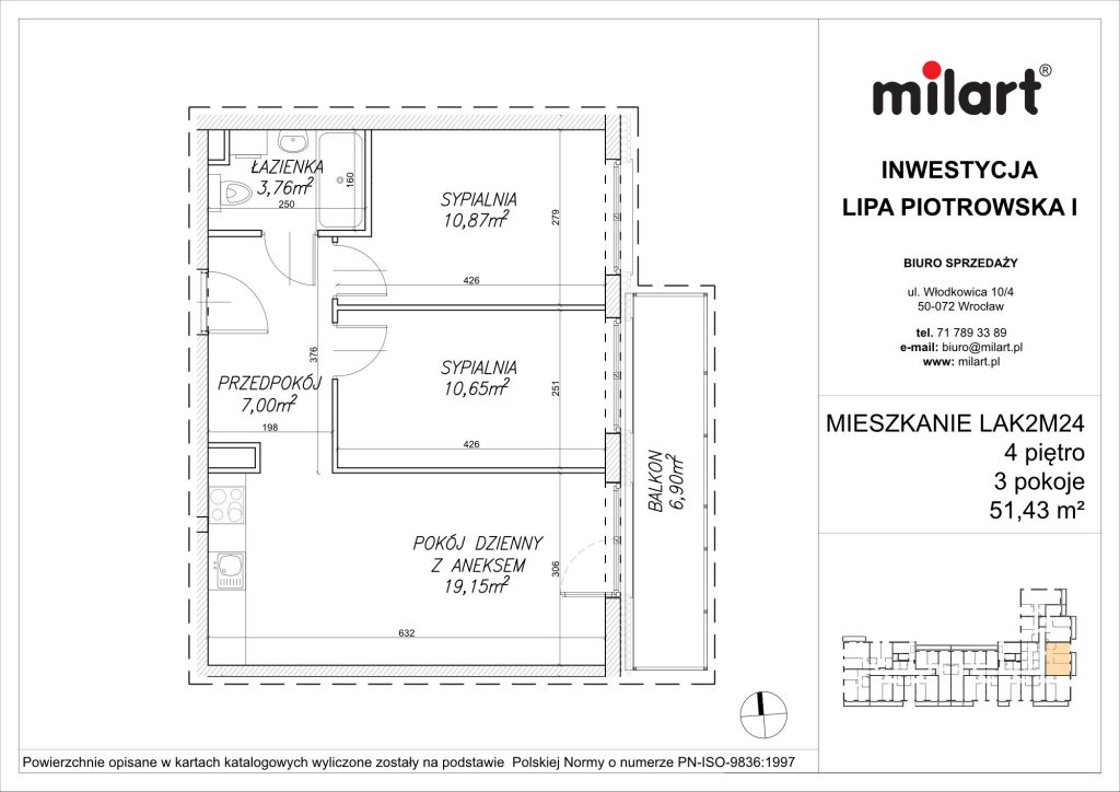 Lipa Piotrowska, Mieszkanie LAK2M24