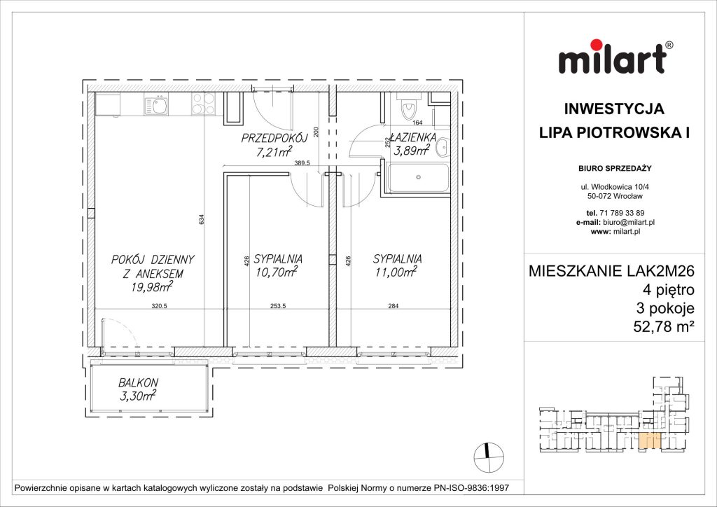 Lipa Piotrowska, Mieszkanie LAK2M26