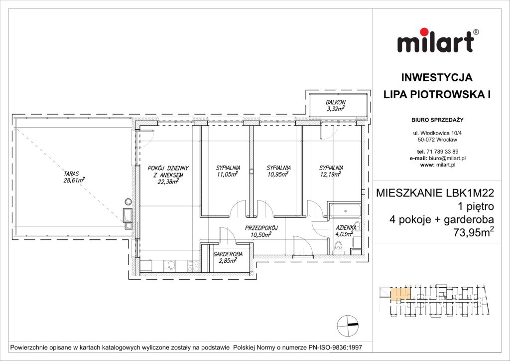 Lipa Piotrowska, Mieszkanie LBK1M22