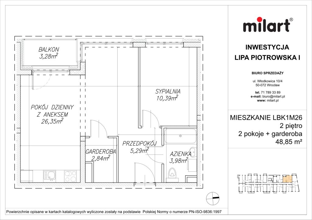 Lipa Piotrowska, Mieszkanie LBK1M26