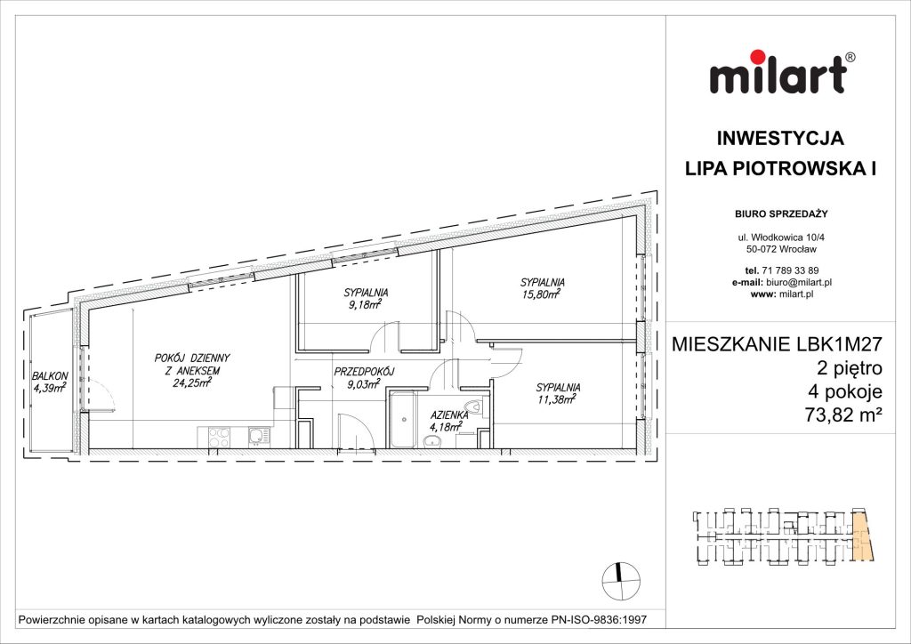 Lipa Piotrowska, Mieszkanie LBK1M27