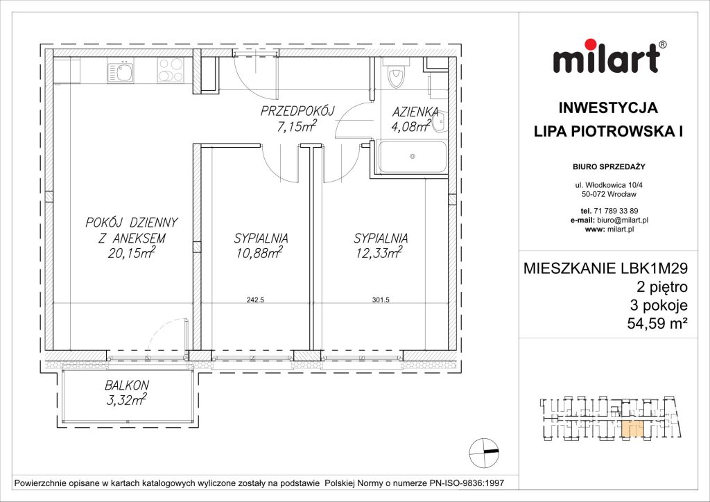 Lipa Piotrowska, Mieszkanie LBK1M29