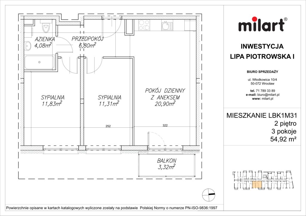 Lipa Piotrowska, Mieszkanie LBK1M31