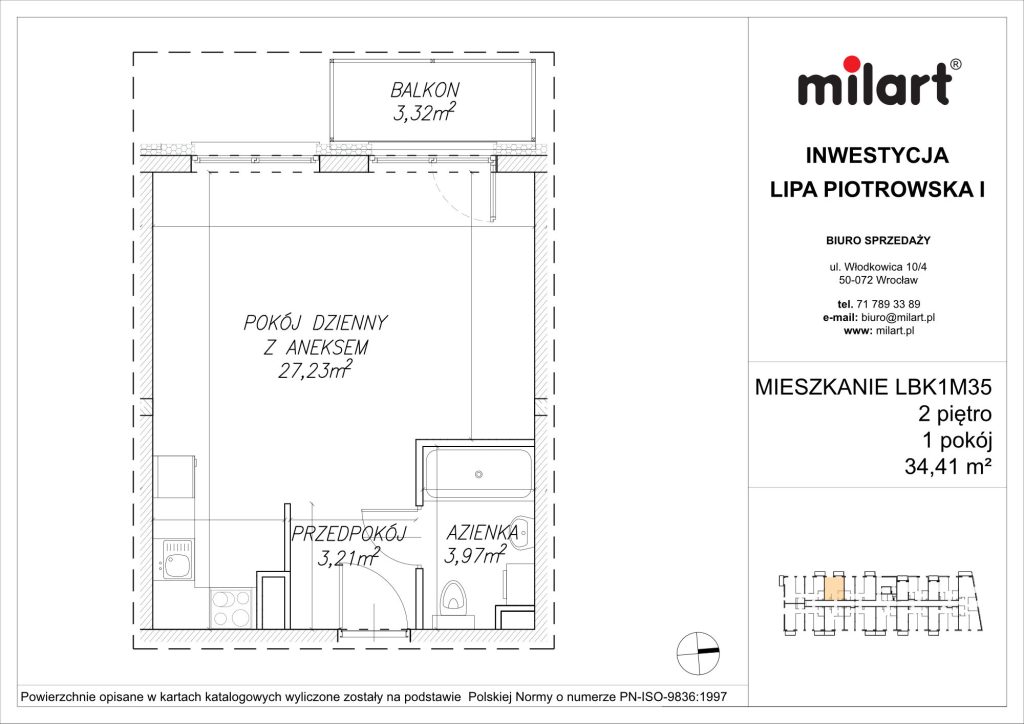 Lipa Piotrowska, Mieszkanie LBK1M35